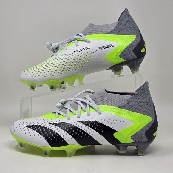 Adidas Predator Accuracy.1 FG Soccer Cleats GZ0035 Mens Size 6 White Black New - Picture 3 of 12